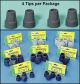 Quad Cane & Walker Tips (4/Pack)