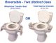 Reversible Toilet Transfer Seat (Std)