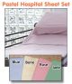 Pastel Percale Hospital Bed Sheet Set, 36 x 84